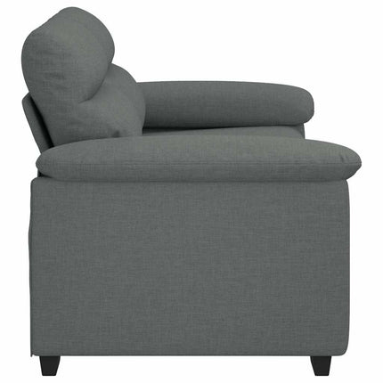 2-personers sofa 160x81x84 cm stof mørkegrå