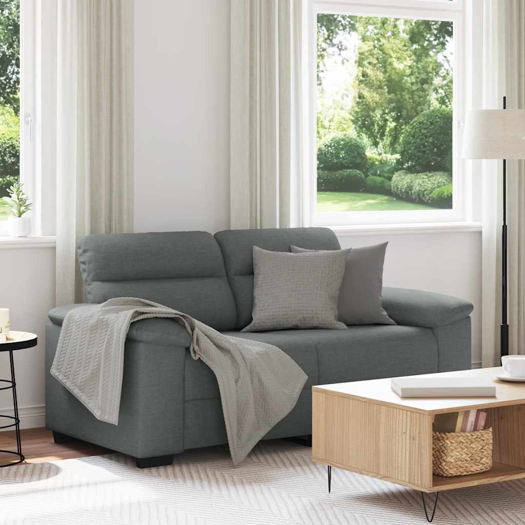 vidaXL 2-personers sofa 160x81x84 cm stof mørkegrå