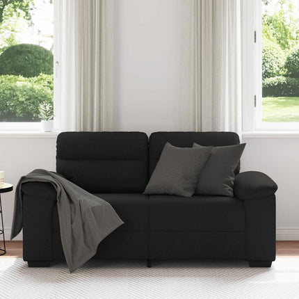 2-personers sofa 160x81x84 cm stof sort
