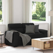 2-personers sofa 120 cm stof sort
