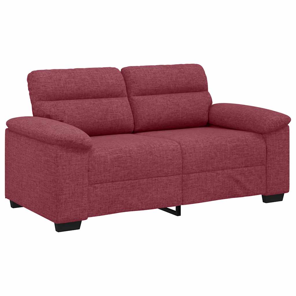 2-personers sofa 120 cm stof vinrød