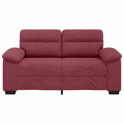 2-personers sofa 160x81x84 cm stof vinrød