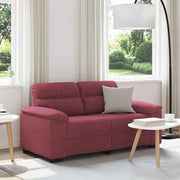 2-personers sofa 120 cm stof vinrød