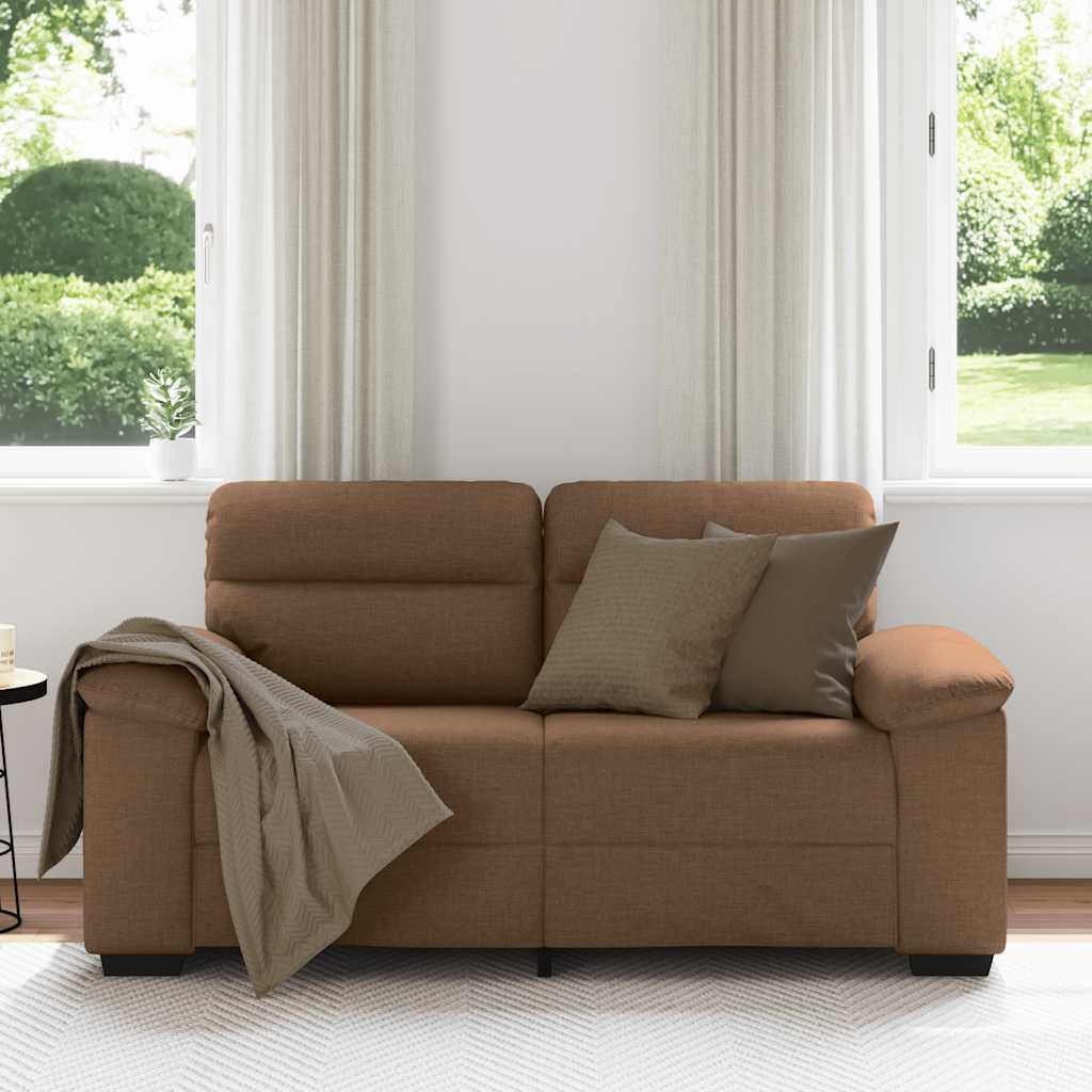 2-personers sofa 120 cm stof brun