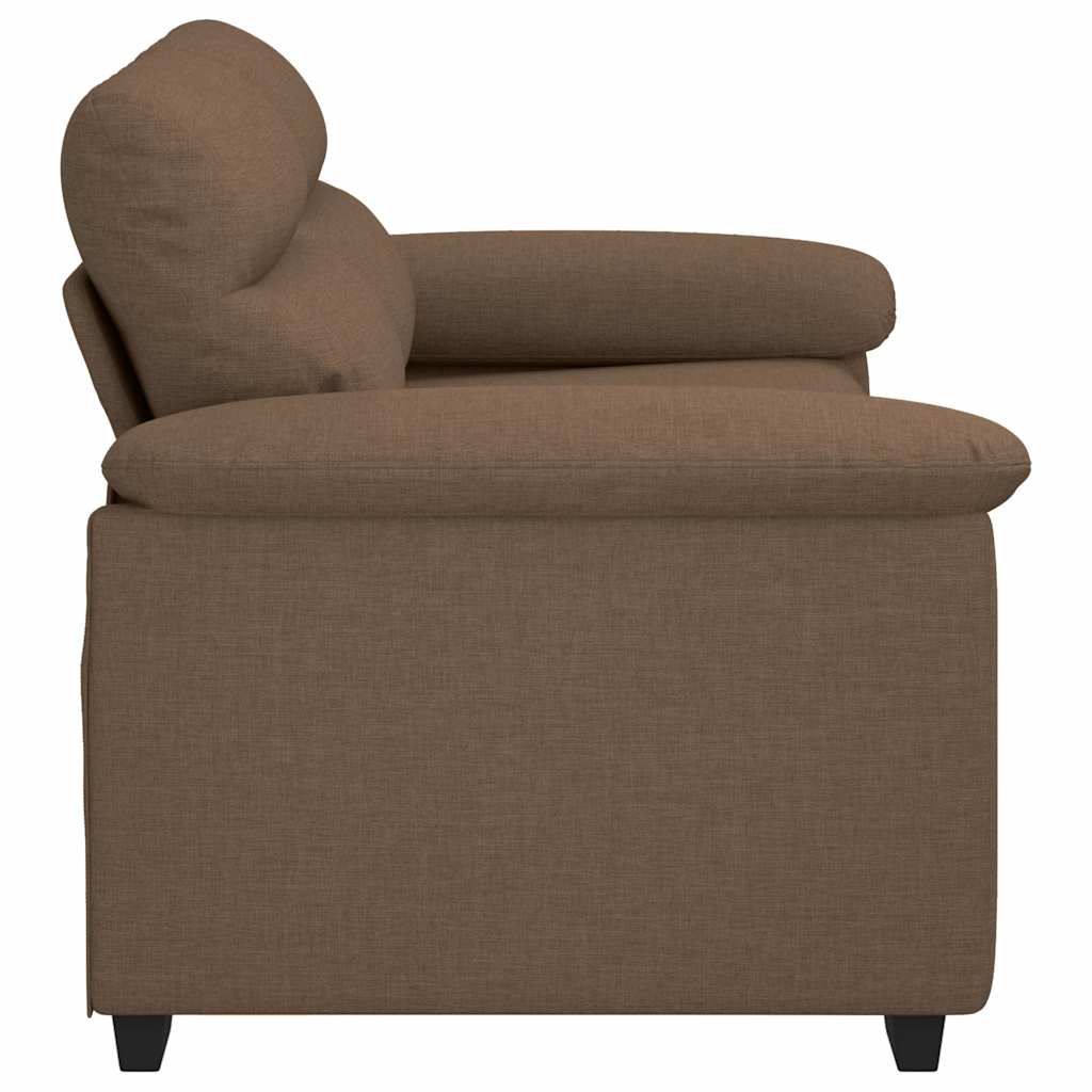 2-personers sofa 120 cm stof brun