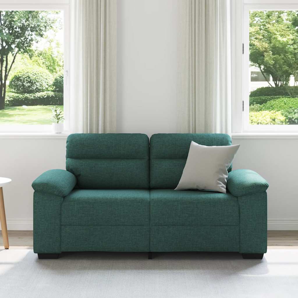 2-personers sofa 120 cm stof mørkegrøn