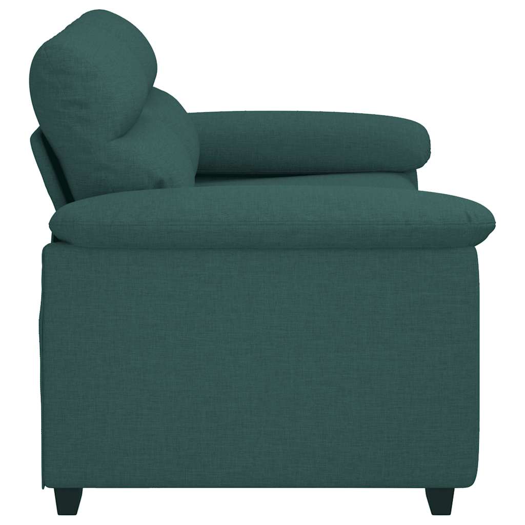 2-personers sofa 120 cm stof mørkegrøn