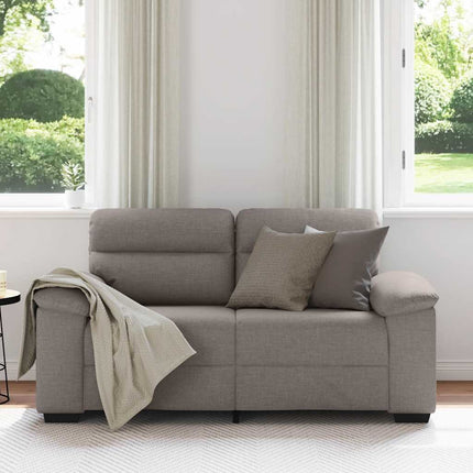 2-personers sofa 160x81x84 cm stof gråbrun