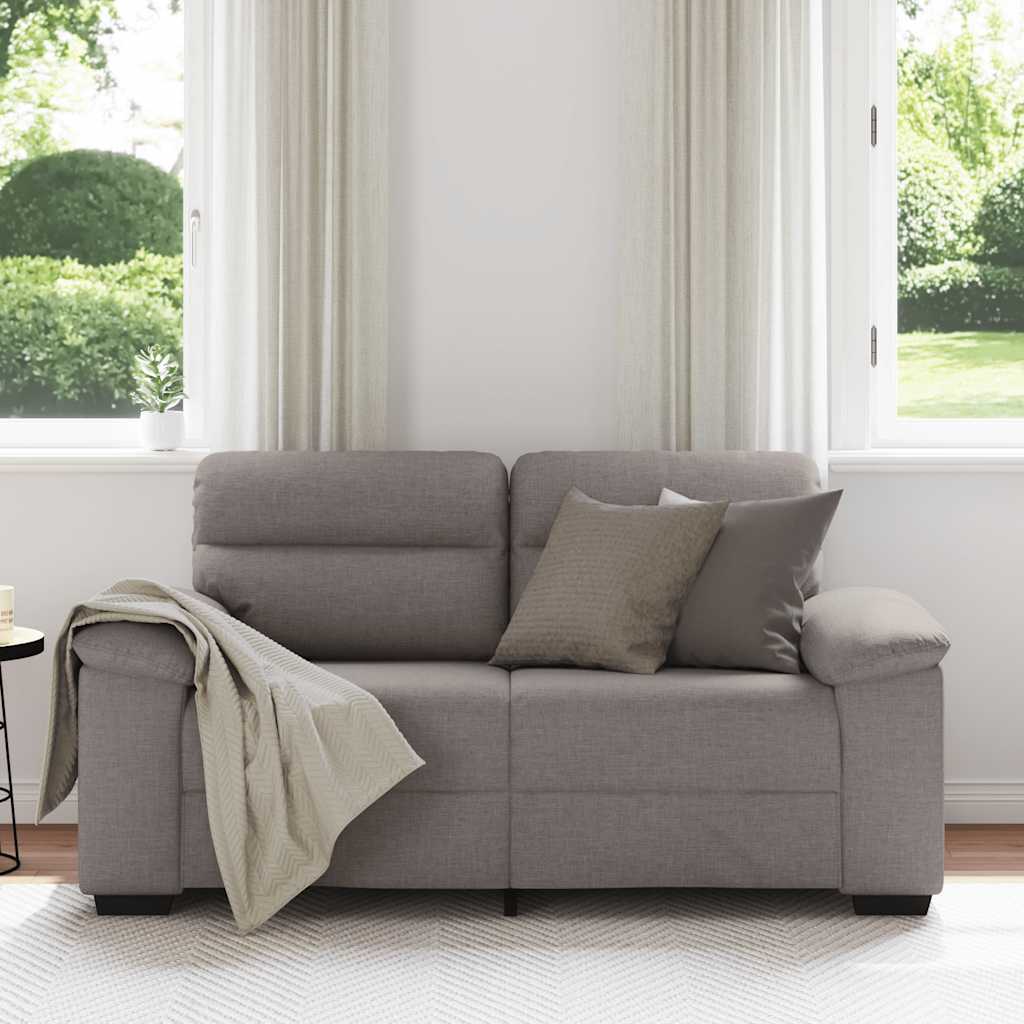 2-personers sofa 120 cm stof gråbrun