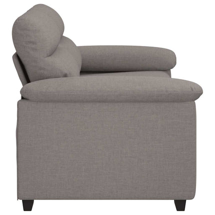 2-personers sofa 160x81x84 cm stof gråbrun