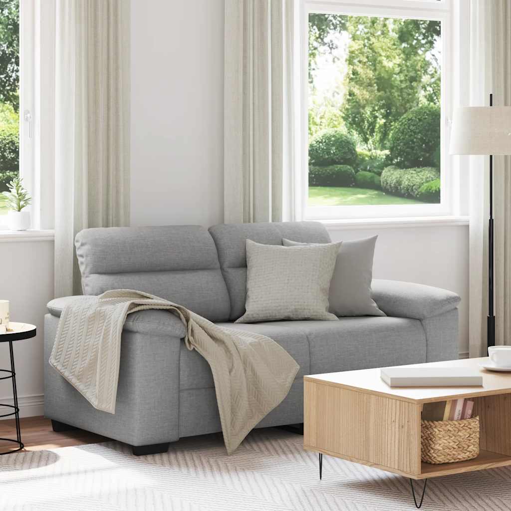 2-personers sofa 160x81x84 cm stof skygr
