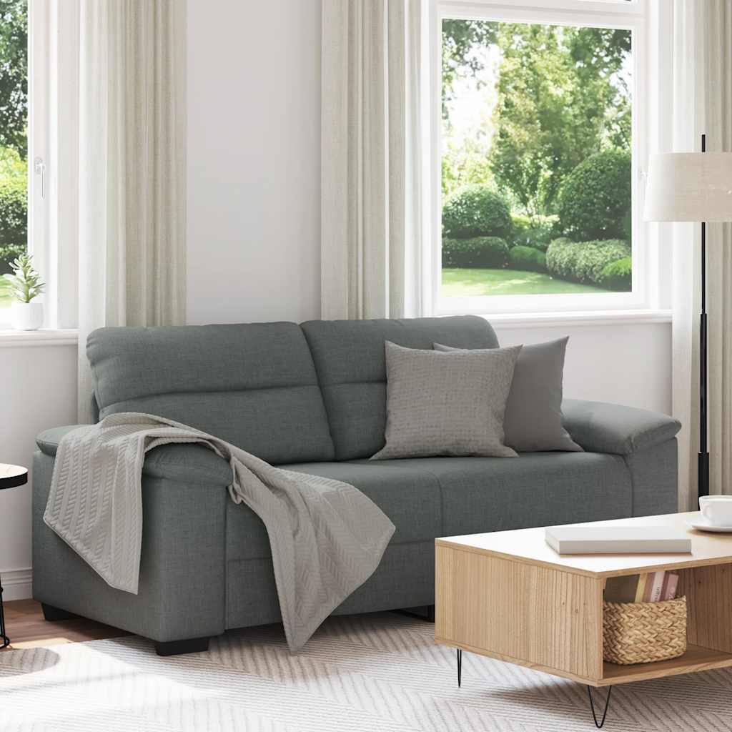 vidaXL 2-personers sofa 180x81x84 cm stof mørkegrå