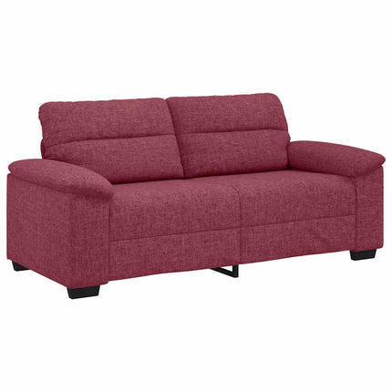2-personers sofa 180x81x84 cm stof vinrød
