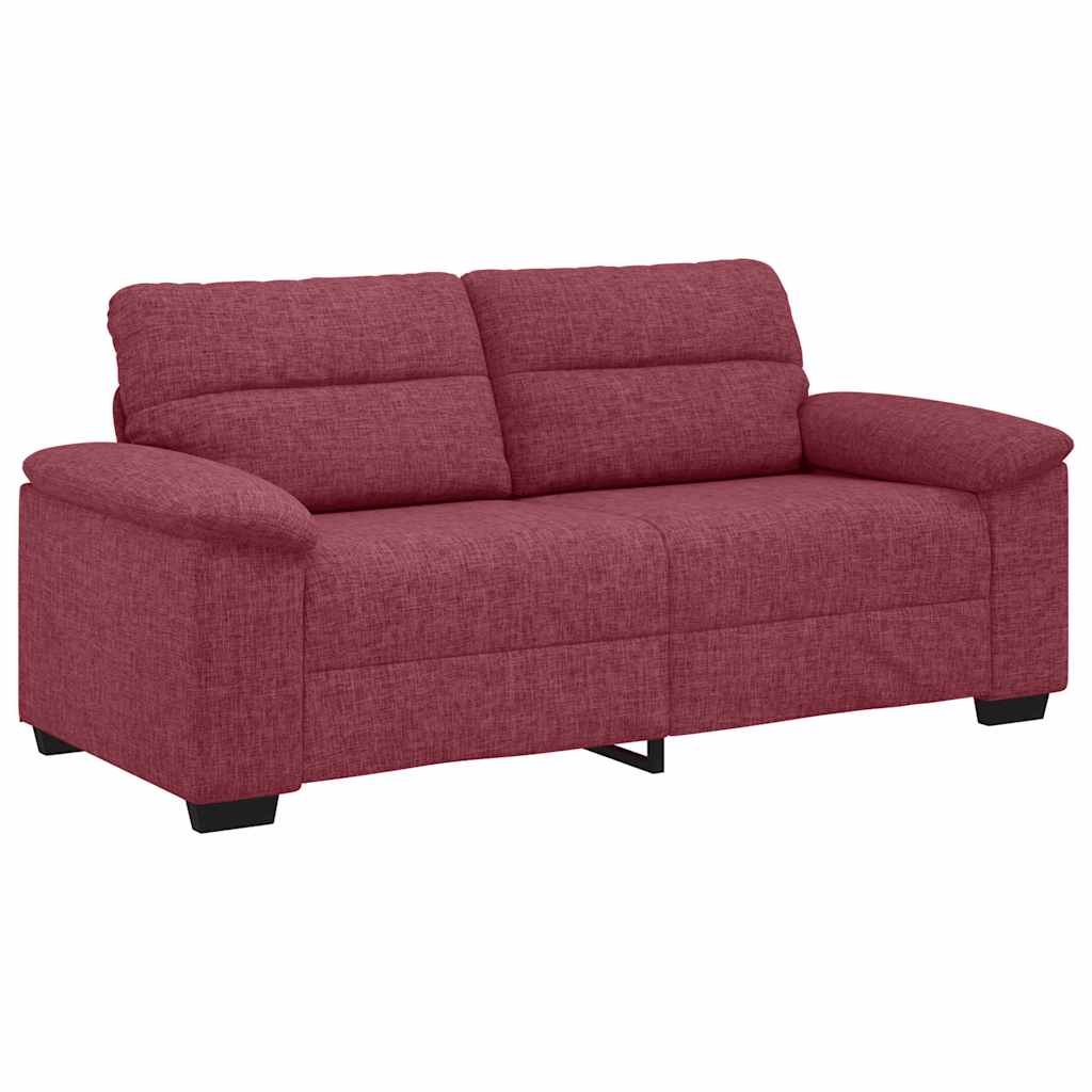 2-personers sofa 140 cm stof vinrød