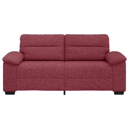 2-personers sofa 180x81x84 cm stof vinrød