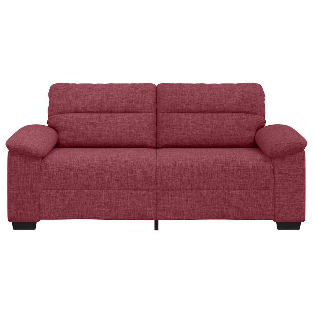 2-personers sofa 140 cm stof vinrød