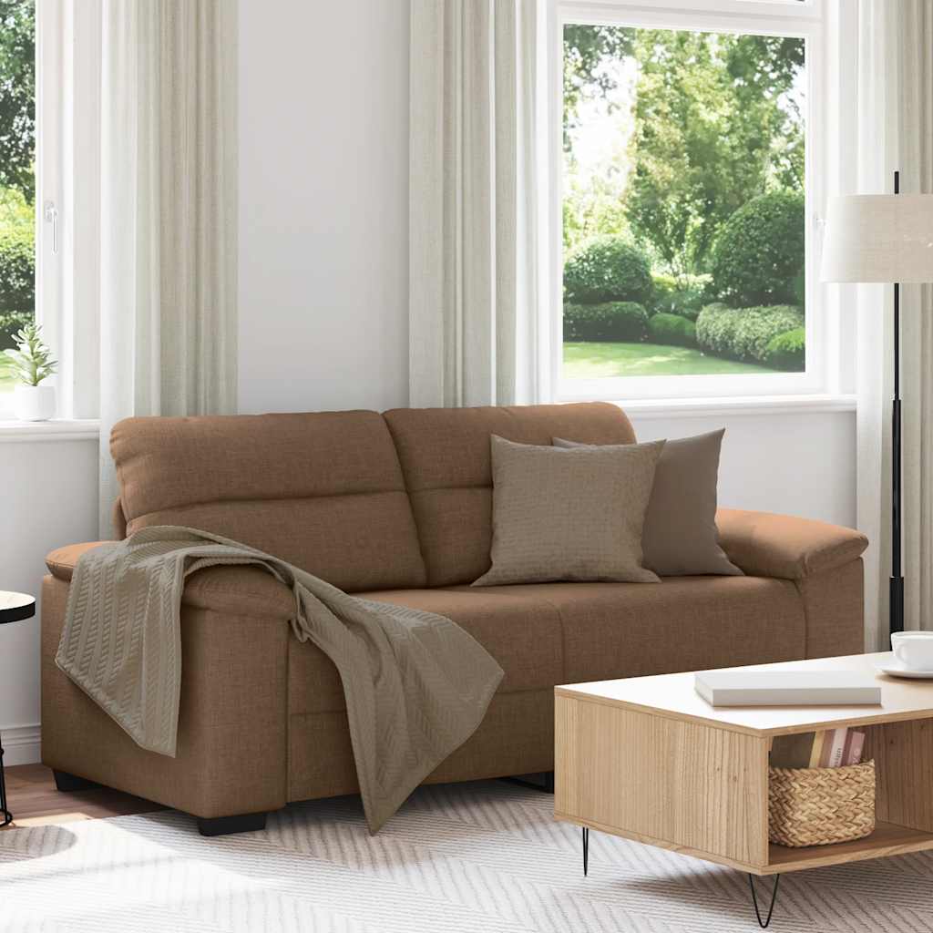 vidaXL 2-personers sofa 180x81x84 cm stof brun