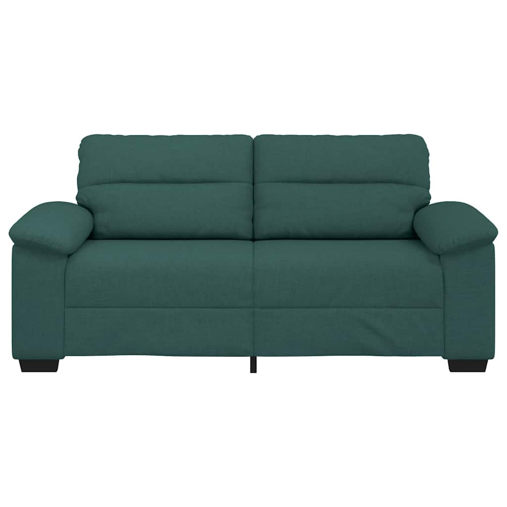 2-personers sofa 140 cm stof mørkegrøn