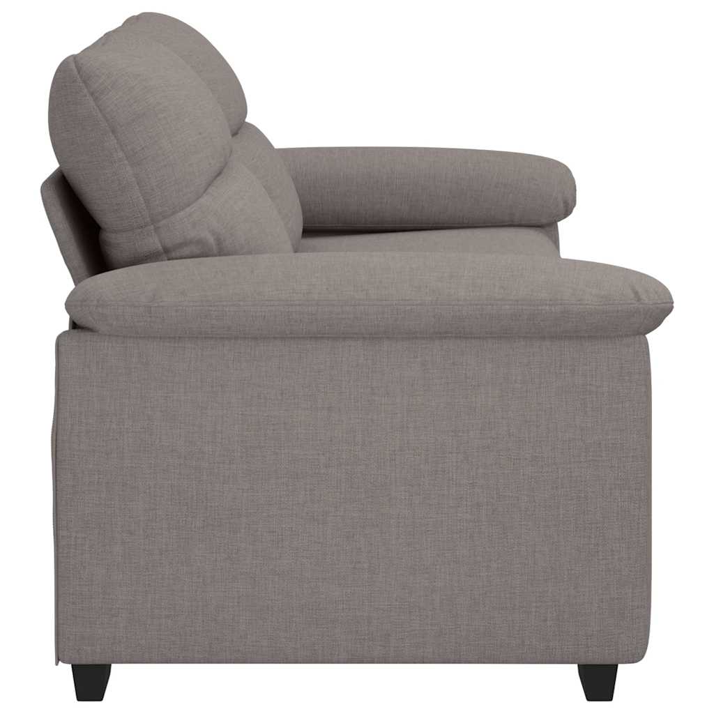 2-personers sofa 140 cm stof gråbrun
