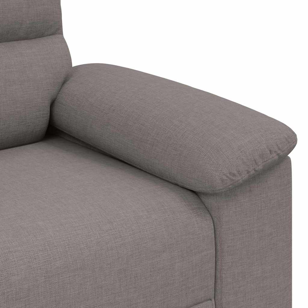 2-personers sofa 140 cm stof gråbrun