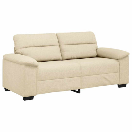 2-personers sofa 180x81x84 cm stof cremefarvet