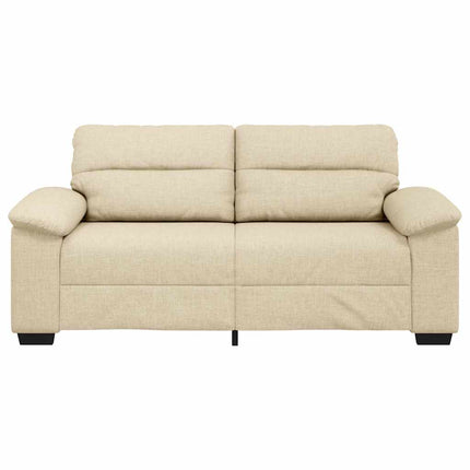 2-personers sofa 180x81x84 cm stof cremefarvet