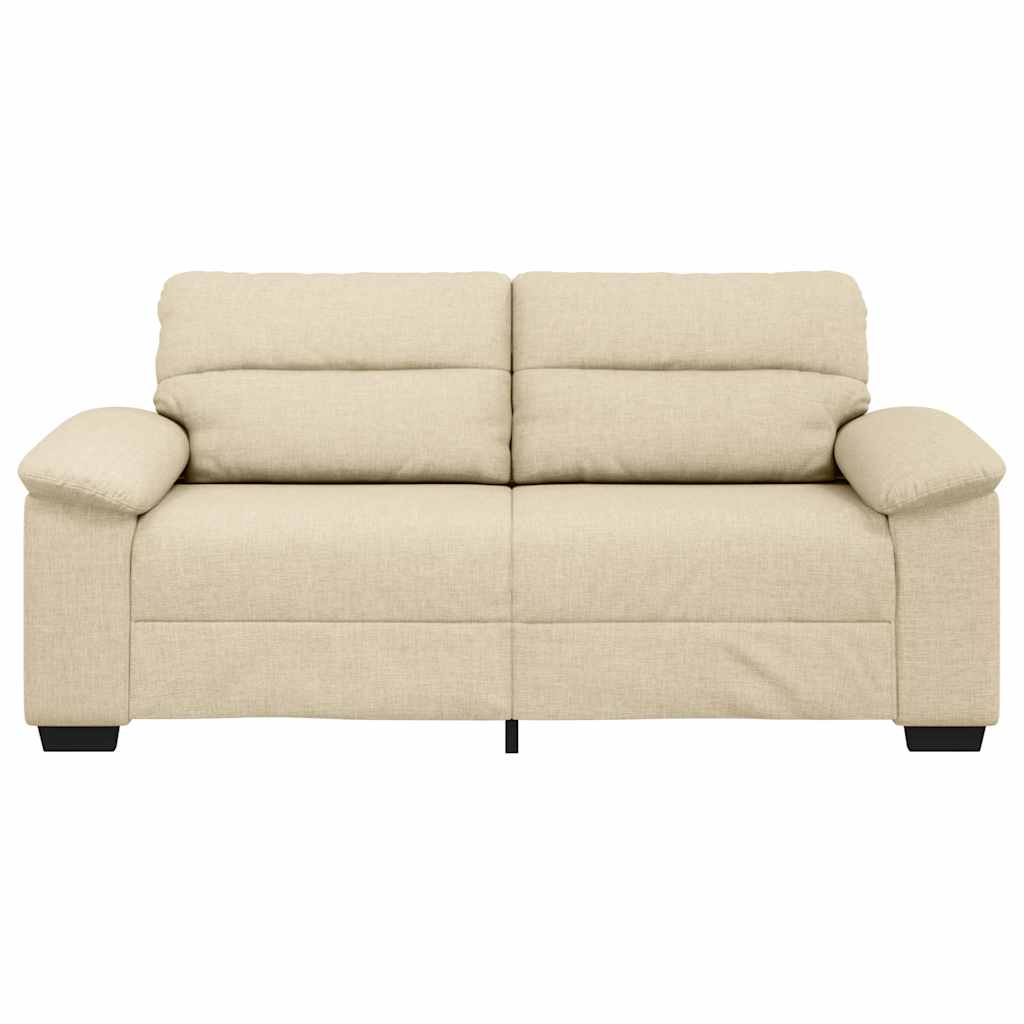 2-personers sofa 140 cm stof cremefarvet