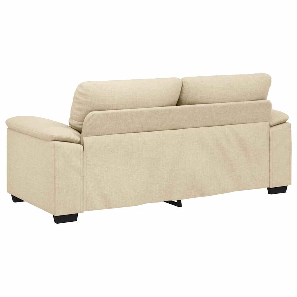2-personers sofa 140 cm stof cremefarvet