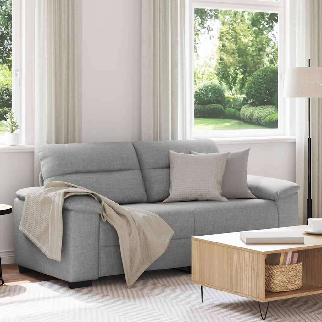 2-personers sofa 180x81x84 cm stof skygr