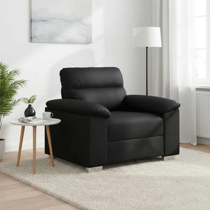 lænestol 100x81x84 cm kunstlæder sort