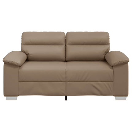 2-personers sofa cappuccino 160x81x84 cm kunstlæder