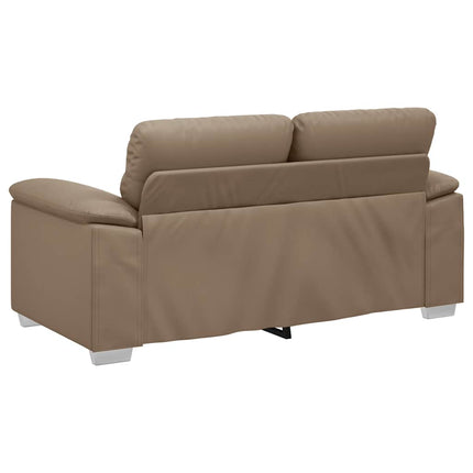 2-personers sofa cappuccino 160x81x84 cm kunstlæder