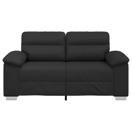 2-personers sofa sort 160x81x84 cm kunstlæder