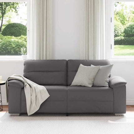 2-personers sofa grå 180x81x84 cm kunstlæder