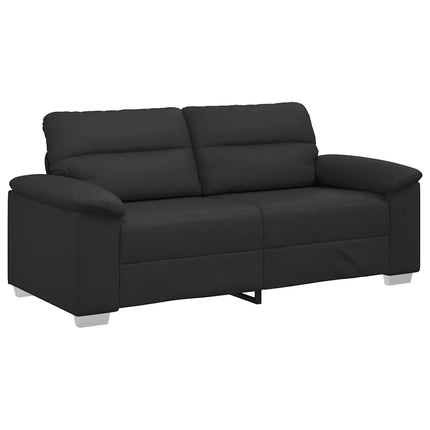 2-personers sofa sort 180x81x84 cm kunstlæder