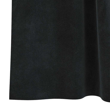 Mørklægningsgardiner 2 pcs Sort 140 x 175 cm Fløjl