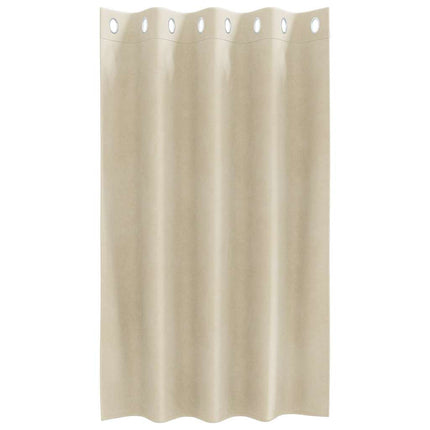 Mørklægningsgardiner 2 stk. Creme 140 x 140 cm Fløjl