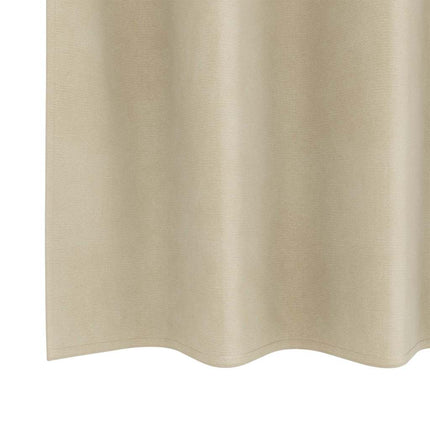 Gardiner 2 stk. Cremefarvet 140 x 260 cm Fløjl