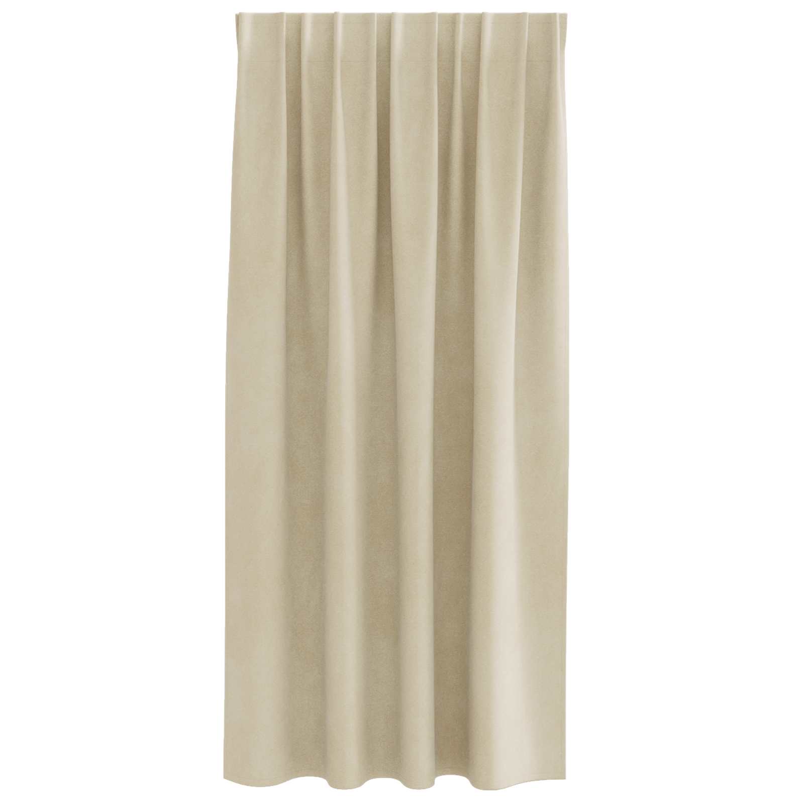 Mørklægningsgardiner 2 pcs Creme 140 x 175 cm Fløjl