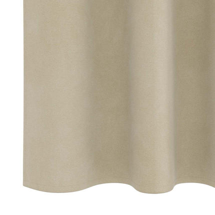 Mørklægningsgardiner 2 stk. Cremefarvet 140 x 245 cm Fløjl