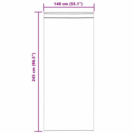 Mørklægningsgardiner 2 stk. Cremefarvet 140 x 245 cm Fløjl