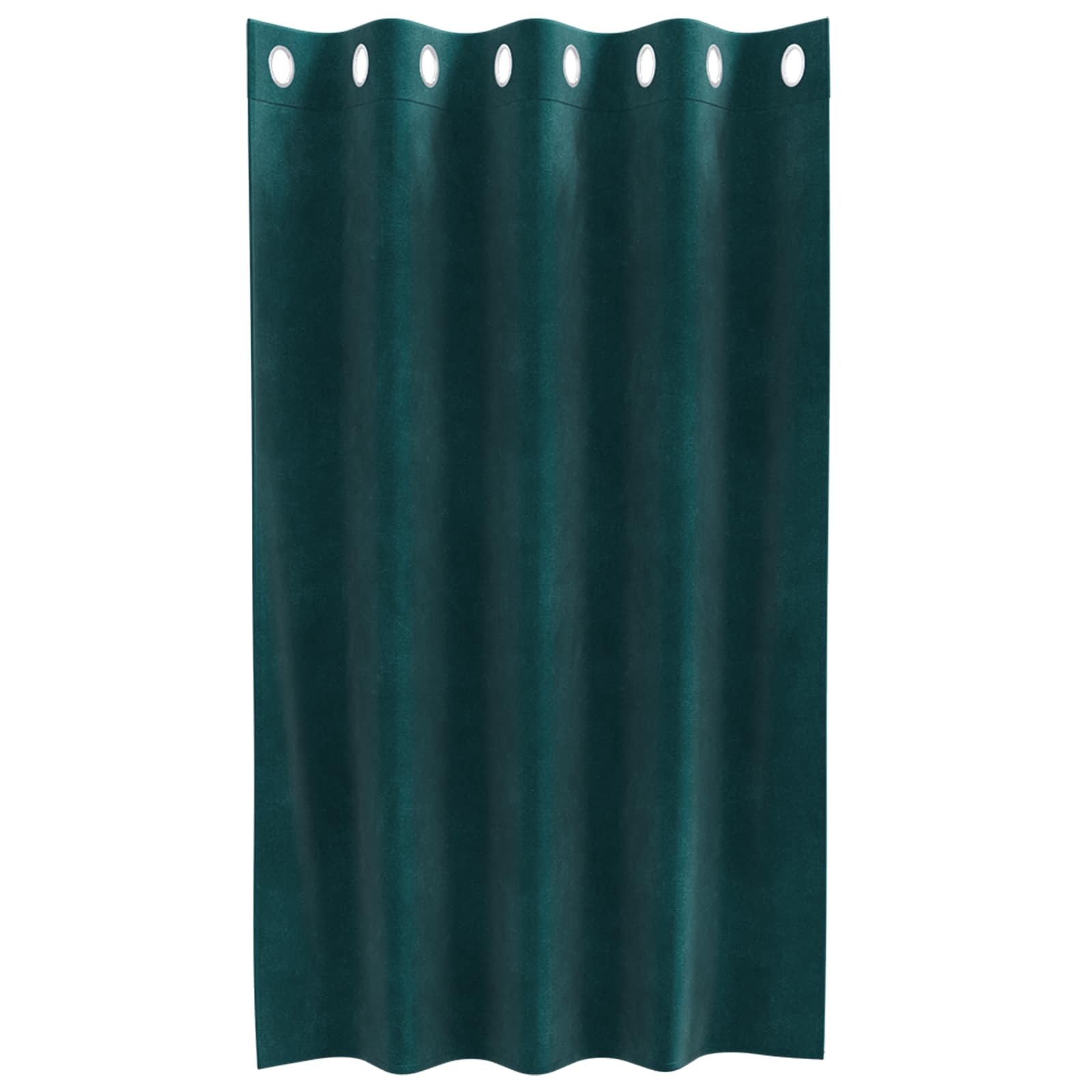 Mørklægningsgardiner 2 pcs Mørkegrøn 140 x 140 cm Fløjl