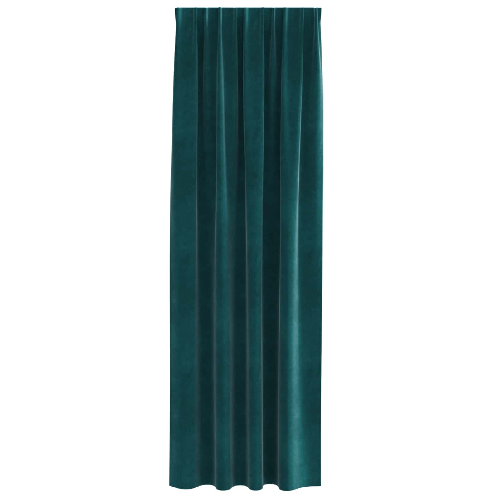 Mørklægningsgardiner 2 pcs Mørkegrøn 140 x 260 cm Fløjl