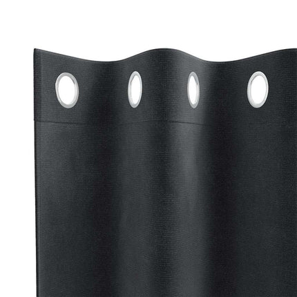 Mørklægningsgardiner 2 stk. Mørkegrå 140 x 225 cm Fløjl