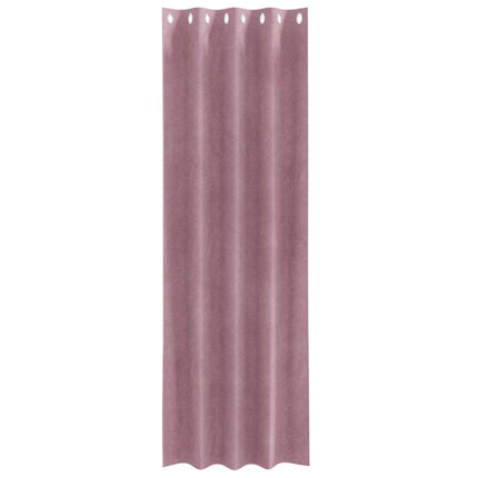 Mørklægningsgardiner 2 stk. Mørk pink 140 x 245 cm Fløjl
