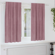 Mørklægningsgardiner 2 pcs Mørk pink 140 x 175 cm Fløjl