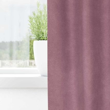 Mørklægningsgardiner 2 stk. Mørk pink 140 x 225 cm Fløjl