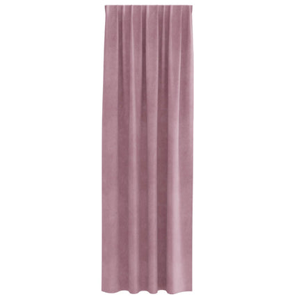 Mørklægningsgardiner 2 stk. Mørk pink 140 x 260 cm Fløjl