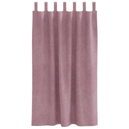 Mørklægningsgardiner 2 stk. Mørk pink 140 x 175 cm Fløjl