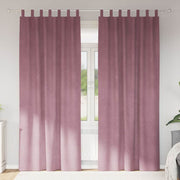 Mørklægningsgardiner 2 pcs Mørk pink 140 x 225 cm Fløjl